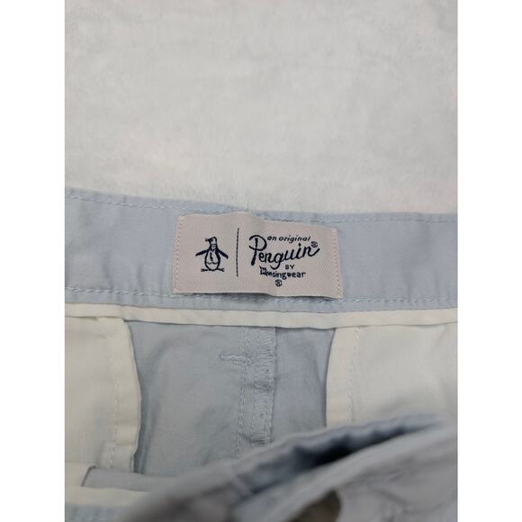 Penguin Mens Gray Khaki Shorts 33 Waist Munsingwear Stretch Business Casual - Picture 2 of 6